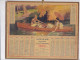 Calendrier Almanach Complet 1924 -pas Sur Delc.- Au Fil De L'eau ( Couple En Barque ) - Oberthur Rennes ?- - Big : 1921-40