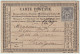 FRANCE 1876 (20 Août) - "BM" Sur Carte Précurseur Affr. 15c Sage Type I De MILLAU à PERPIGNAN - TàD Convoyeur-Station - 1849-1876: Periodo Clásico