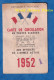 Carte De Circulation SNCF Et Compagnies Secondaires Pour Officier - 1952 - Léon SENEZ De Géménos Ingénieur - Train Tarif - Altri & Non Classificati