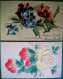 Delcampe - Lot 6 Cpa Gaufrées  FANTAISIES BONNE FÊTE . FLEURS  FLOWERS X  6 Embossed OLD  PC - Colecciones Y Lotes