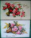 Lot 8 Cpa   FANTAISIES BONNE FÊTE . FLEURS  FLOWERS X  8  OLD  PC - Verzamelingen & Kavels