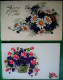 Lot 8 Cpa   FANTAISIES BONNE FÊTE . FLEURS  FLOWERS X  8  OLD  PC - Collections & Lots