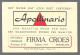 Publicité Apollinaris, Roselaere, Firma Croes (GF3873) - Roeselare