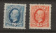 1911 MH Sweden Mi 55-56 No Watermark - Neufs