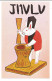 CARTE QSL - JAPON - Lapin Humain - Amateurfunk