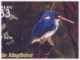 Little Kingfisher Bird, Mangrove Snake, Bats, Frog, Monkey, Reptiles, Animals, Flora Fauna Palau MS FDC - Specht- & Bartvögel