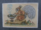 GOURMAND Squirrel By Golubev  - USSR Postcard 1967 Mushroom Champignon - Mushrooms