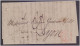 STAMP LESS, STAMPLESS Red Postmark 14th November 1845 Folded Cover - ...-1840 Voorlopers