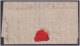 STAMP LESS, STAMPLESS Red Postmark 14th November 1845 Folded Cover - ...-1840 Préphilatélie