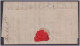 STAMP LESS, STAMPLESS Red Postmark 14th November 1845 Folded Cover - ...-1840 Precursores