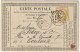 FRANCE - 1876 - Carte Précurseur De CASTELNAUDARY (Aude) à Toulouse - 1849-1876: Periodo Clásico