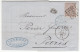 Anvers  20c Brun - Lettre  Pour Paris Via Erquelines 18 Juillet 1866 - 1865-1866 Profile Left