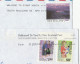 SLOGAN Covers STAMP MONTH & DELIVERED BY NZ POST New Zealand Multi AOTEORA Etc Stamps Air Mail To GB Cover 1995 -2000 - Lettres & Documents