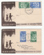 4 X 1949 Diff Postmark CHILDREN  HEALTH New Zealand FDCs Fdc Cover Stamps - FDC