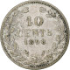 Pays-Bas, Wilhelmina I, 10 Cents, 1898, Utrecht, Argent, TB - 10 Centavos