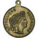 France, Médaille, Concours De Gymnastique De Roubaix, 1887, Laiton, Vieuxmaire - Other & Unclassified