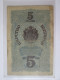 Rare! Bulgaria 5 Leva Silver 1916,see Pictures - Bulgarije