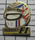 713A Pin's Pins / Beau Et Rare / SPORTS / CASQUE PILOTE F1 FORMULE 1 RENAULT ELF - Automobilismo - F1