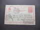 Bulgarien 1906 Ganzsache Nach Wien Mit Einigen Stempeln / Wien 55 Und Wien 62 Bestellt / Firmen PK - Cartoline Postali