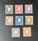 (G) Macau Macao - 1888 D. Luis Group Of 8 Stamps - No Gum - Unused Stamps