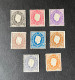 (G) Macau Macao - 1888 D. Luis Group Of 8 Stamps - No Gum - Ongebruikt