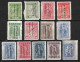 GREECE 1912-13 Hermes With Black Overprint EΛΛHNIKH ΔIOIKΣIΣ Reading Up 13 Values Between Vl. 246-261 MH - Unused Stamps
