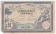Algerie Oran. Chambre De Commerce.  50 Centimes 11 Avril 1923 N° 18,790. Billet Colonial Circulé - Handelskammer