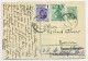 ROMANIA 2LEI ENTIER CARTE POSTALA ++ 1L+2L BIBIU 5 VIII 1936 TO GERMANY - Lettres & Documents