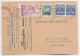 MONACO 10CX2+80C+20C CARTE PRIVEE DENTISTE MONACO CONDAMINE 1942 - Lettres & Documents