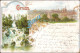 Ansichtskarte Litho AK Kreuzberg-Berlin 2 Bild Viktoriapark Stadt 1898 - Kreuzberg