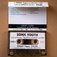 SONIC YOUTH – Live In Piraeus, "Rockwave Festival", 16/7/1998 | Rare Audio Tape - Audiocassette