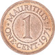 Monnaie, Maurice, Cent, 1971 - Maurice