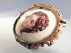 Delcampe - " BROCHE EN PORCELAINE DE LIMOGES @ Bijoux Bijouterie - Spille