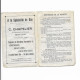 Vieux Papiers - Calendrier De L'Union Sportive Montluçonnaise Rugby Saison1927-1928 - Formato Piccolo : 1921-40