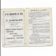 Vieux Papiers - Calendrier De L'Union Sportive Montluçonnaise Rugby Saison1927-1928 - Petit Format : 1921-40