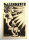 Beau Calendrier Style Art Déco - 4 Têtes Indien Chinois Africain Arabe - 1935 - Oeuvre De Saint Pierre D'apôtre - Formato Piccolo : 1921-40