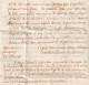 1780 - Marque Postale à Sec GUIMP. / QUIMPER Sur Lettre Pliée De 2 Pages Vers La Ville - Taxe 6 - Règne De Louis XVI - 1701-1800: Précurseurs XVIII