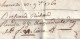 1763 - Marque Postale CHARENTE à Sec - 33 X 5 Mm - Sur Lettre Pliée Avec Corresp De 4 Pages Vers COGNAC - 1701-1800: Precursors XVIII