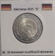 2 Euros Alemania / Germany  2015 25 Jahre Deutsche Einheit  D,G O J Sin Circular - Allemagne