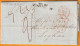 1839 - QV - Lettre Pliée De MONKWEARMOUTH, Sunderland, Angleterre Vers LEGHORN LIVORNO, Toscana Via London & Calais - ...-1840 Precursores