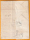 1837 - Cursive 77 ROQUECOURBE Tarn Sur Lettre Pliée Avec Corresp Vers CORDES - Via CASTRES, Décime Rural - Cad Fleurons - 1801-1848: Vorläufer XIX