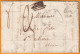 1831 - Cursive 64 NAY, Basses Pyrénées Sur Lettre Pliée Vers SAINTE MARIE OLORON - Taxe 3 - Fleurons & Dateur - 1801-1848: Vorläufer XIX