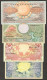 Set 4 Pcs Indonesia 5 10 25 50 Rupiah Flower & Birds P-65 P-68 1959 UNC - Indonésie