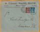 1921 - Enveloppe De MEMEL Vers MEERANE, Saxe, Allemagne - 20 C Semeuse Camée Surchargé Memel 40 Pf Et 25 C Surch 20 Pf - Briefe U. Dokumente