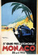 Monaco Grand Prix 1933 - Bugatti - Artiste:Géo Ham - Reproduction D'affiche Publicité  - Carte Postale - Grand Prix / F1