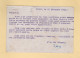 Carte Adressee A M. Lang - Retour A L Envoyeur Mention Manuscrite Parti En Tunisie Poste Du Gouvernement - 1942 - WW II