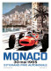 Monaco Grand Prix 1965 - Ferrari  -  Reproduction D'affiche Publicité D'epoque  -  Carte Postale - Grand Prix / F1