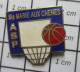 713A Pin's Pins / Beau Et Rare / SPORTS / CLUB BASKET STE MARIE AUX CHENES Salut Vieille Branche ! - Basketball