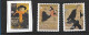 Delcampe - Van Rysselberghe + Chiens + Toulouse Lautrec :  16 Timbres Oblitérés Vendus En L'état - Used Stamps