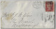 Great Britain 1872 Cover Devizes To Marlborough Stamp 1 Penny Red Perforate Corner Letter ED Queen Victoria Plate 134 - Covers & Documents